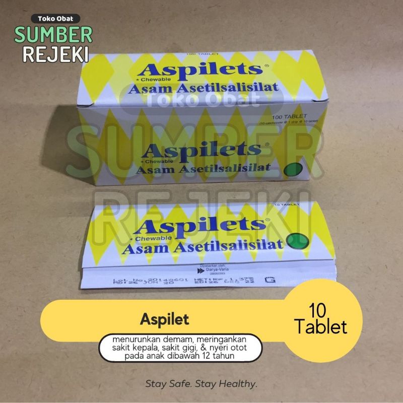 ASPILET Tablet  Obat Pereda Nyeri & Cegah Serangan Jantung