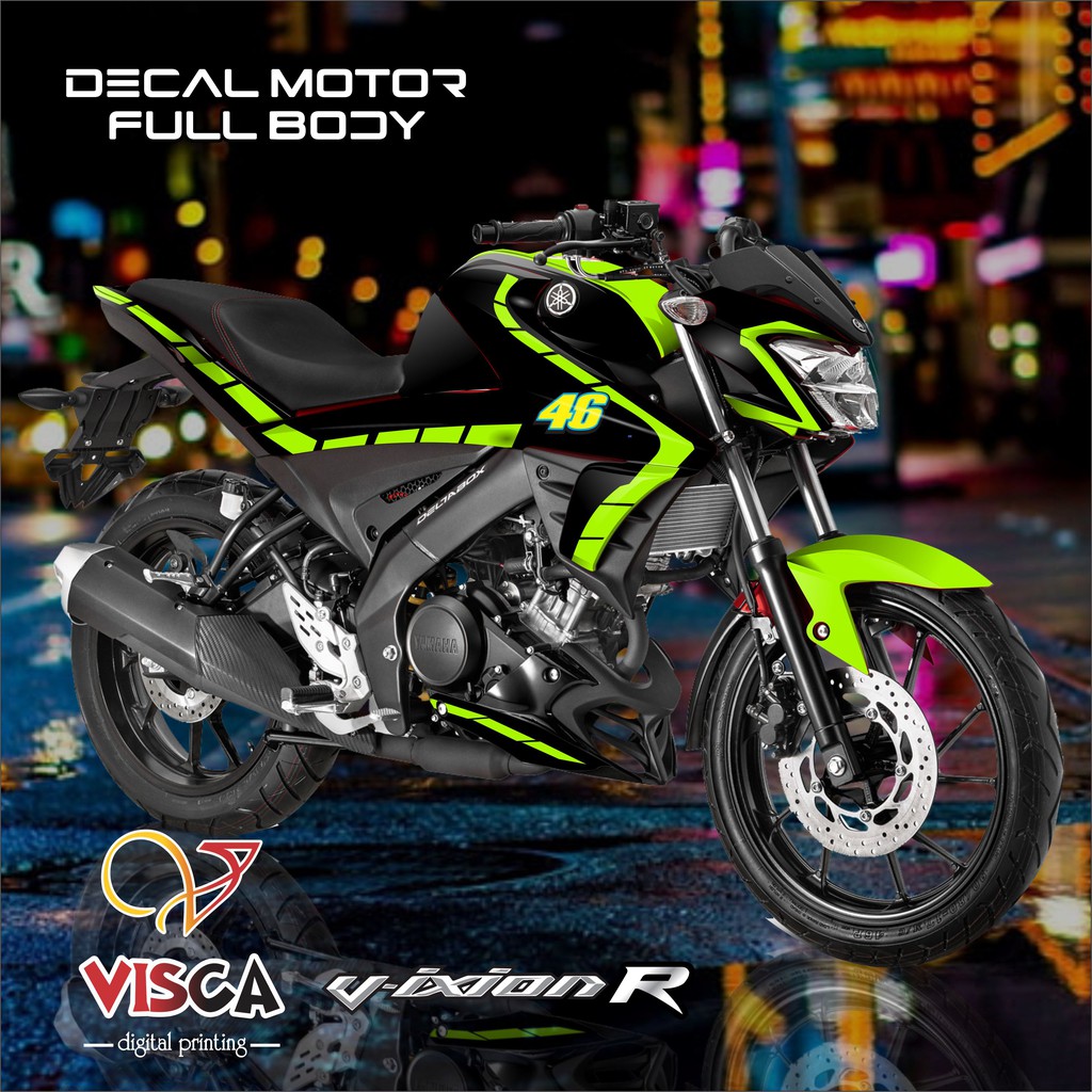 Decal Vixion R Decal Vixion New Stiker Vixion R Stiker Vixion New Green Line