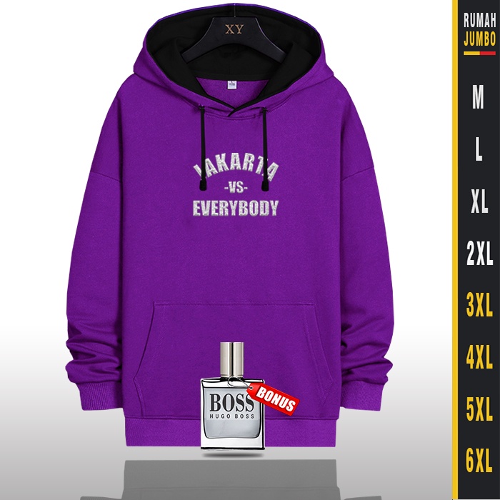 Hoodie Oversize Sweater Hoodie Pria Jaket Hodie Pria Big Size JAKARTA VS EVERY BODY