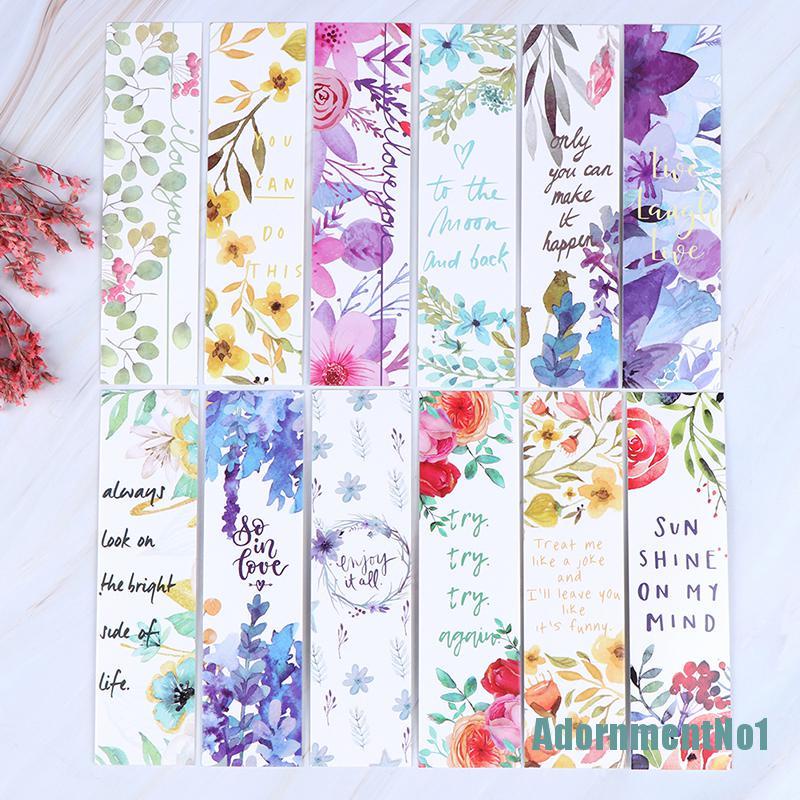 (AdornmentNo1) 30pcs / set Pembatas Buku Bentuk Bunga