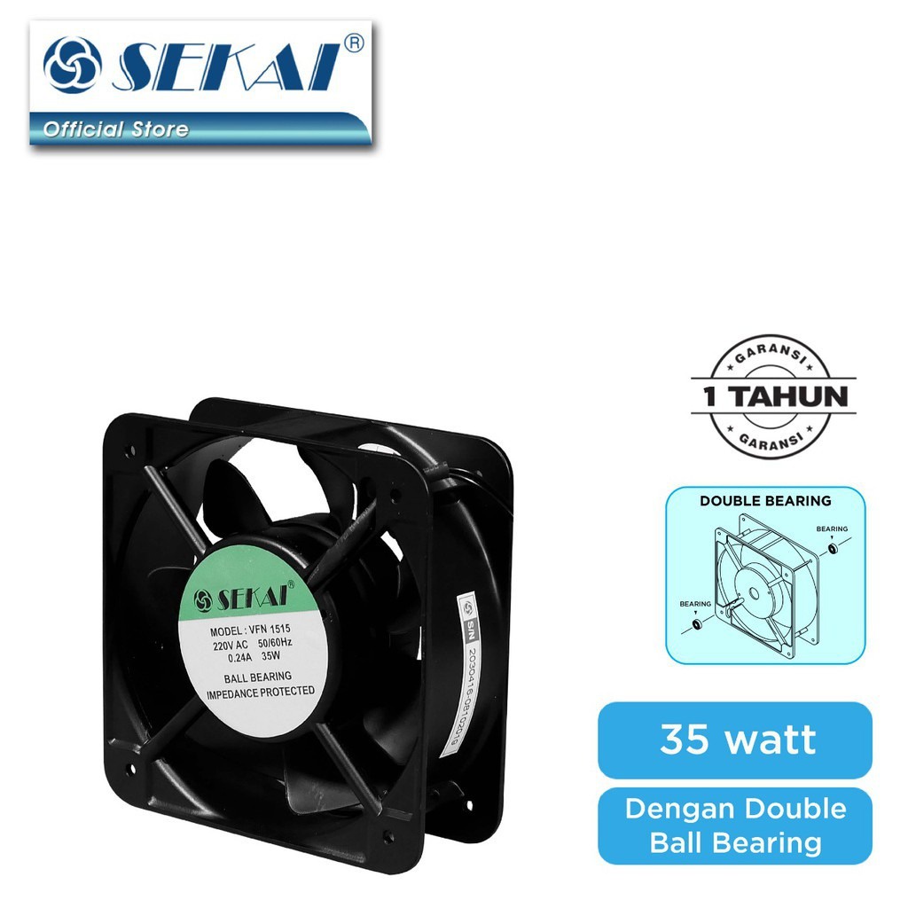 Sekai Kipas Angin Partisi Pendingin Panel Cooling Fan 20cm / Kipas pendingan Komputer/CPU VFN 2020