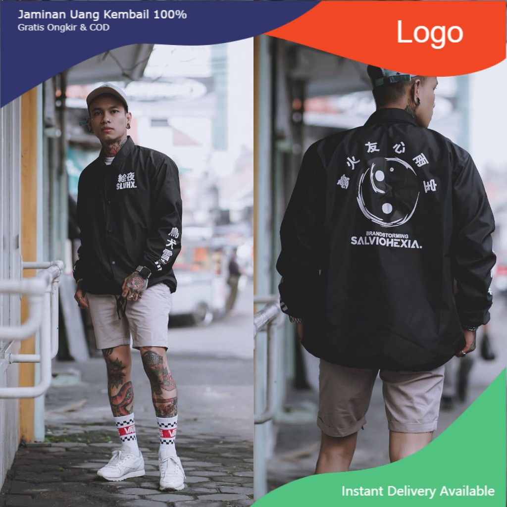 JAKET PRIA - JAKET COACH GNUS - JAKET COACH SALVIO HEXIA - JAKET WINDBREAKER -