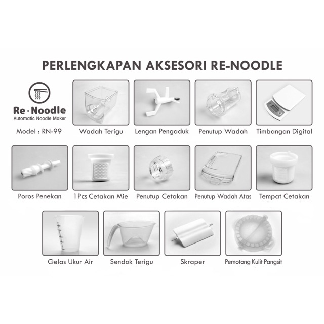 Perlengkapan aksesoris renoodle RN99