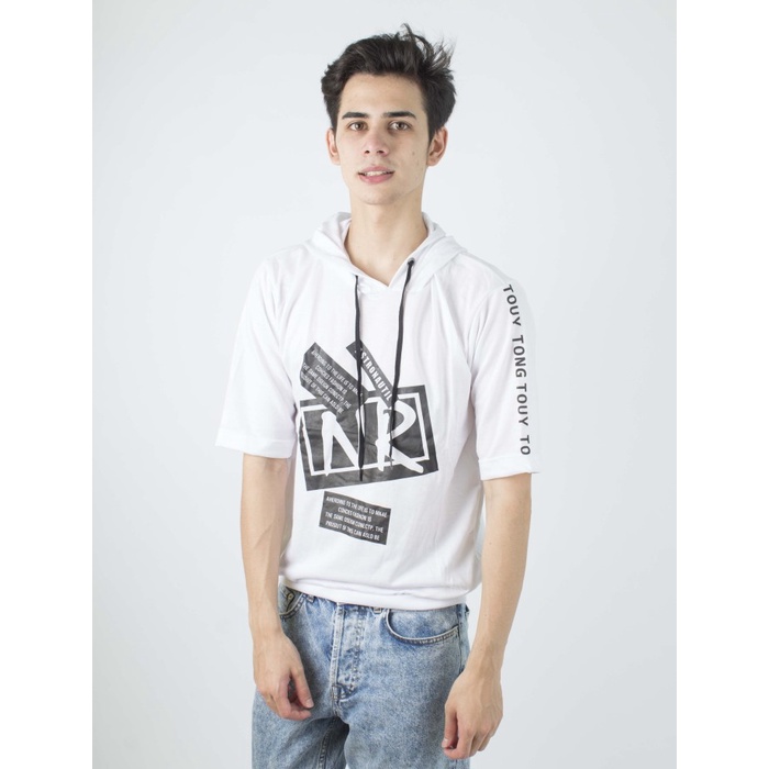 misi- FortKlass NR PDK SWEATER HOODIE PRIA LENGAN PENDEK OUTERWEAR COWOK