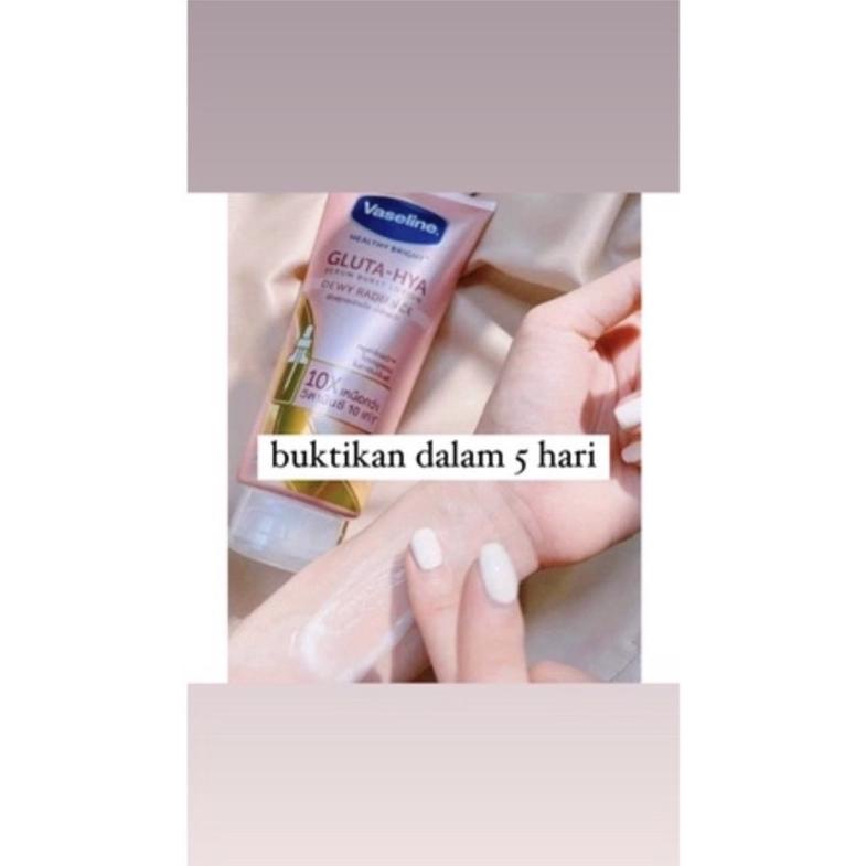 Ready Vaseline Healthy Gluta Hya Serum Burst Uv Lotion 200 Ml - 100% Original Unilever