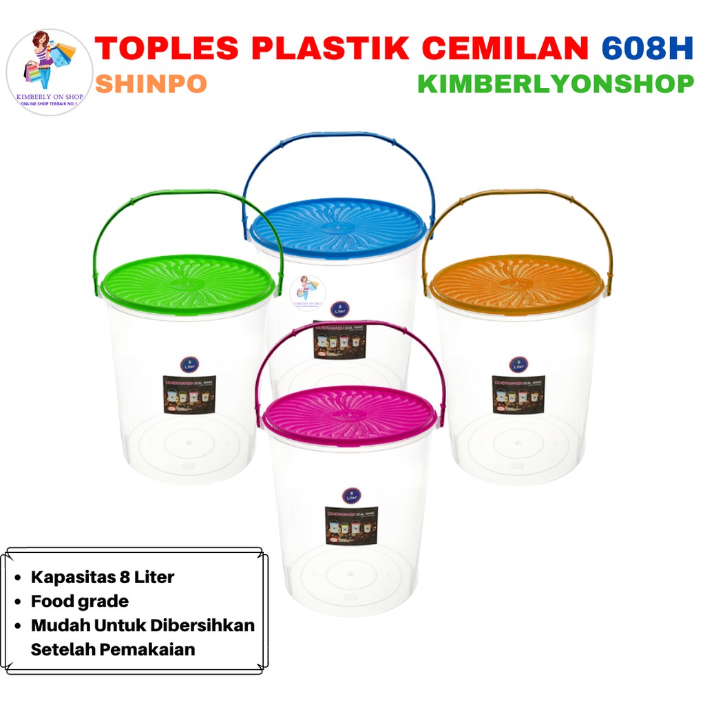 Toples Plastik Sealware Cendrawasih Tempat Kerupuk Peyek 608 H Shinpo