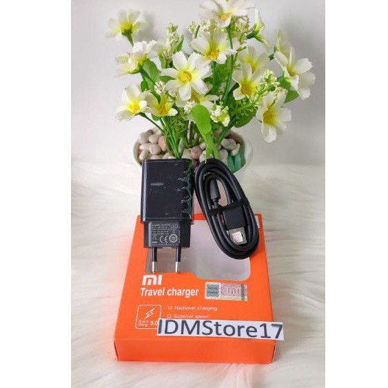 CHARGER XIAOMI MICRO ORIGINAL 100% COPOTAN ASLI MICRO XIAOMI 2A CHARGING BLACK