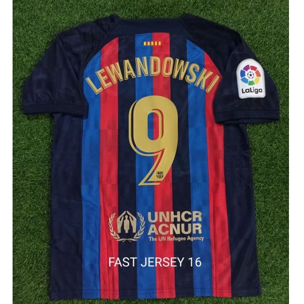 Jersey BARCA BARCELONA Home Away + NAMESET FULL PATCH Grade Ori 2022/2023