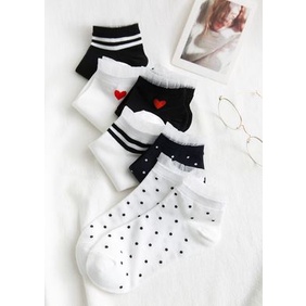 KMK-01 kaos kaki SEMATA KAKI RENDA summer japan jepang korea cotton katun mori socks lolita