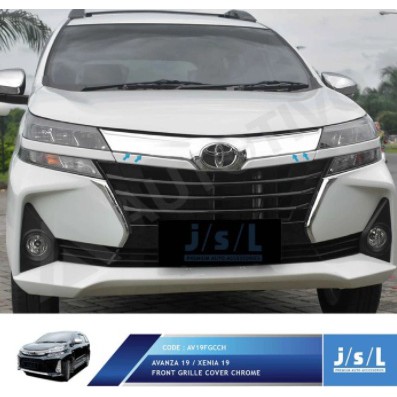 JSL Cover Grill Avanza / Xenia 2019 Front Grille Chrome