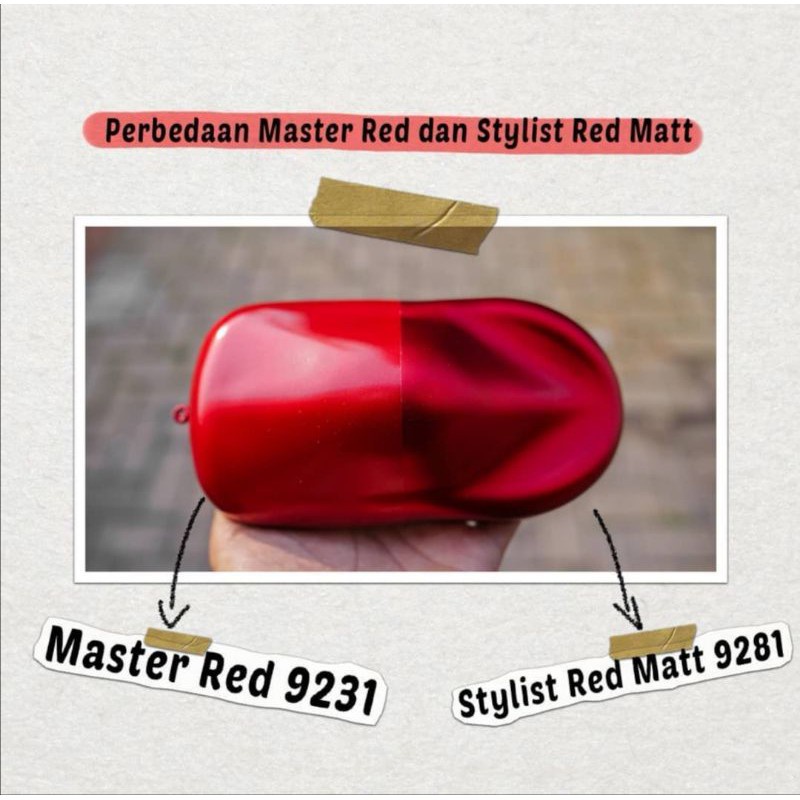 Cat Pilox Diton Premium Master Red 9231 400cc Merah Maroon sepeda motor mobil helm pilok pylox pylok