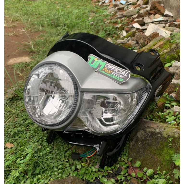 KEPALA PECE ASIMETRIS Headlamp Tiger REVO headlamp pece Reflektor TIGER Pece HITAM