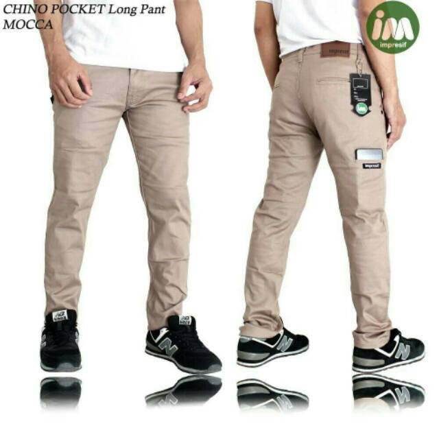 Celana Chino Pocket long pant Pria Original Impresif