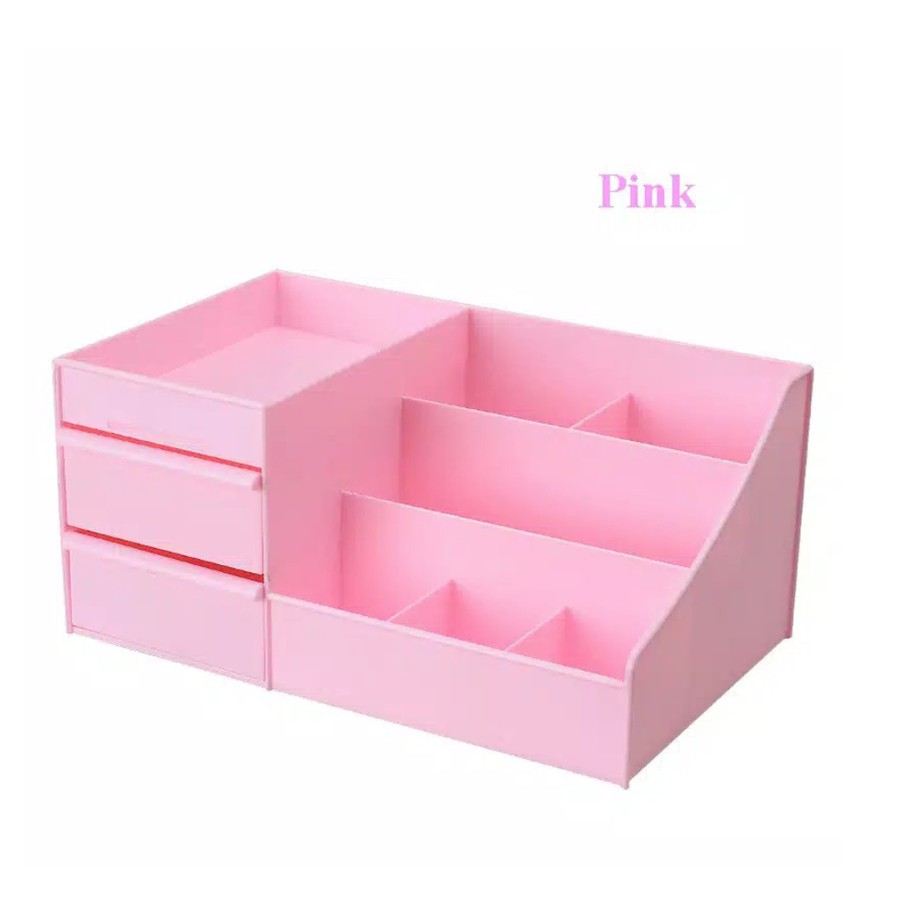 Rak Kosmetik Plastik Tempat Makeup Kotak Laci Organizer Storage Box