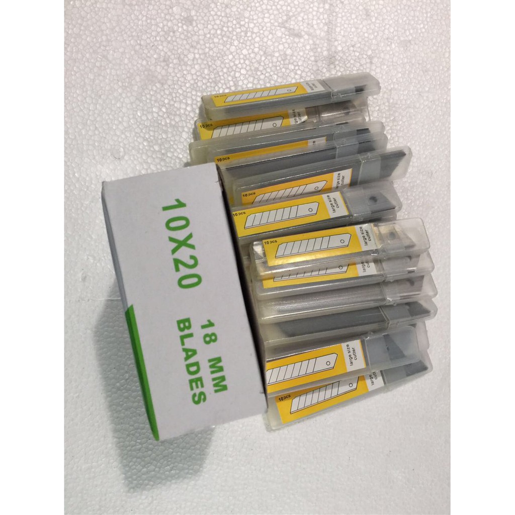 

Mata Cutter Refil Cutter Ukuran Jumbo 1pack Isi 10pcs Berkualitas