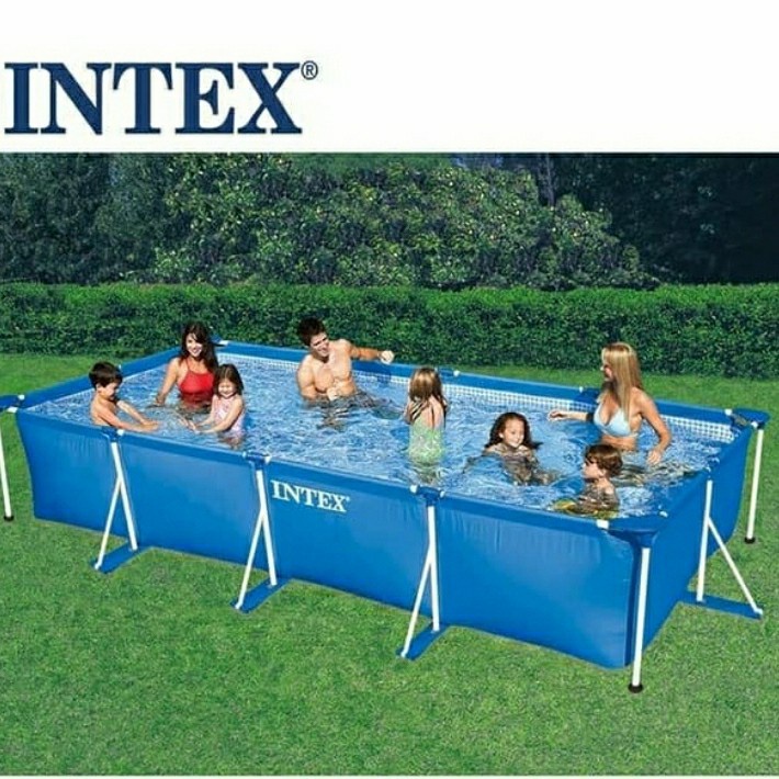 recommended kolam renang dewasa anak rectangular frame tanpa pompa bestway intex pool 28270 28271