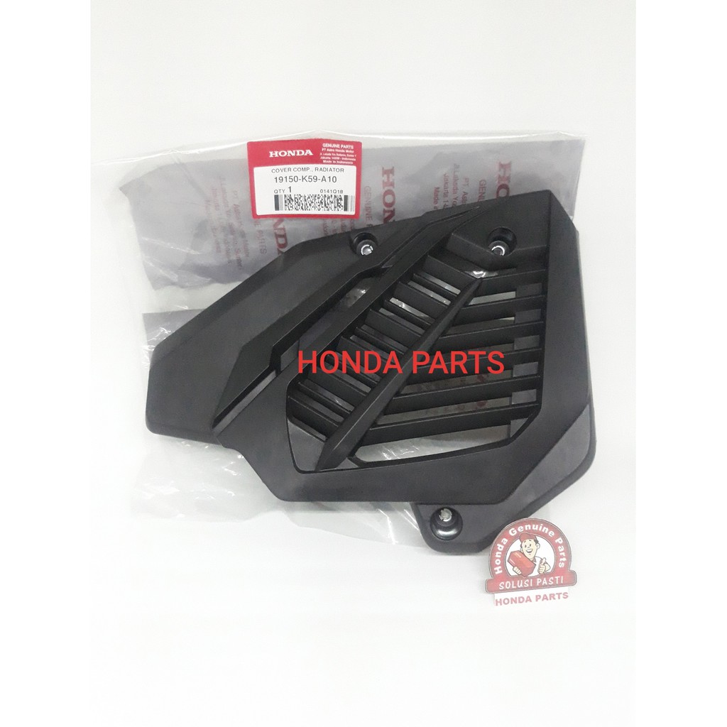 TUTUP RADIATOR COVER COMP RADIATOR VARIO 125 LED VARIO 150 LED 19150-K59-A10 ORIGINAL AHM