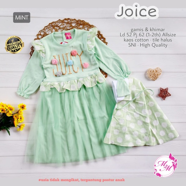 Gamis anak new joice m2m