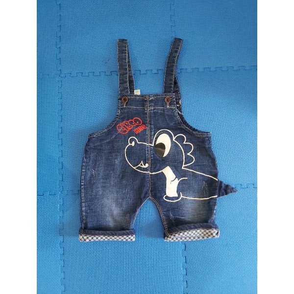 preloved celana kodok anak laki laki dino bahan jeans/preloved overall anak laki laki