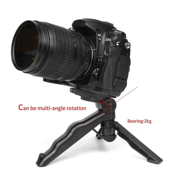 Mini Tripod Folding lipat with Grip 2 in 1 for DSLR Action