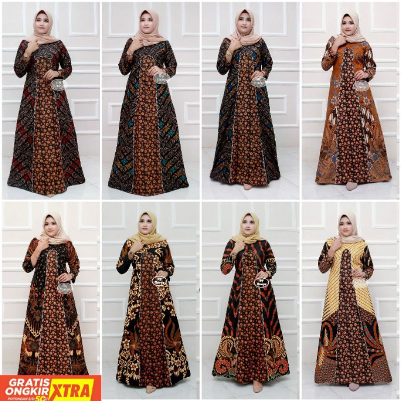 Distributor Ms Gamis Batik Sriwedari Maxi Bumil/ Katun Sogan All Size & Jumbo znDLMeuQ7kkk7
