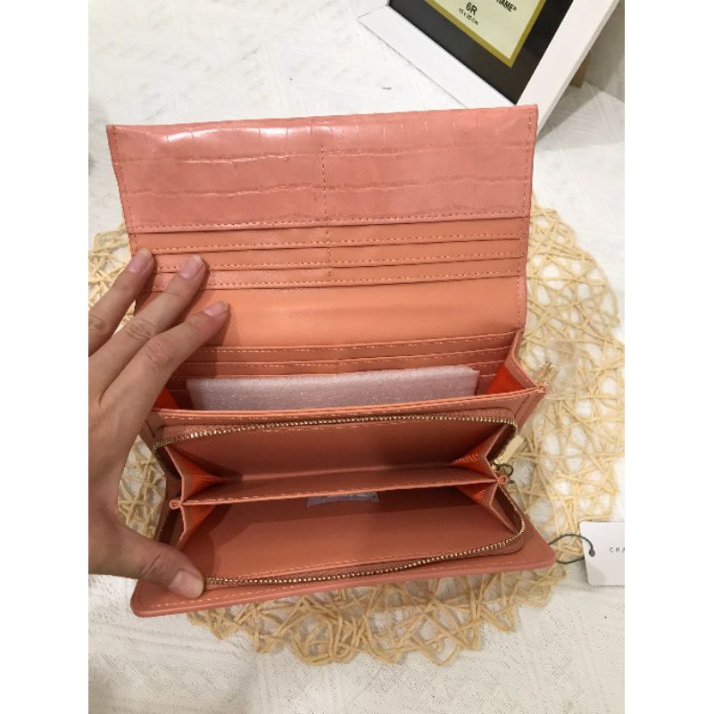 12.12  SALE | CK croc effect tassel long wallet