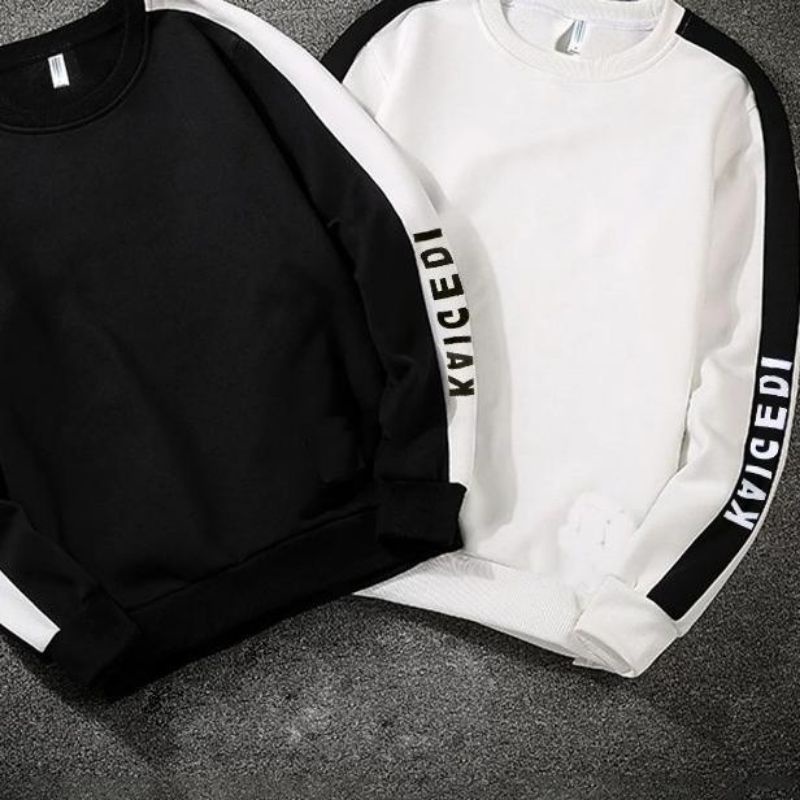 APPAREL PRIA Jaket Crewneck O-NECK Basic Terbaru Yang Lagi Trend Sekarang 2023