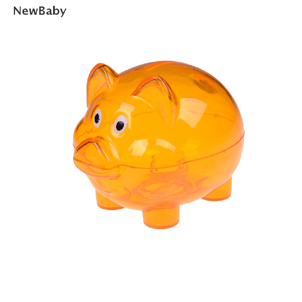 Celengan Piggy Bank Desain Babi Bahan Plastik Untuk Anak Kecil