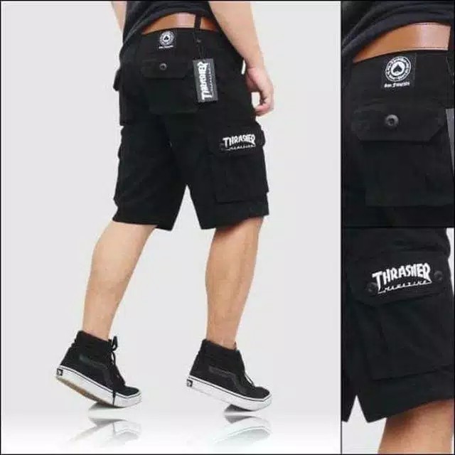 Celana Pendek Cargo Thrasher | Cargo Pendek | Celana distro | Cargo Thrasher Pria Cowo