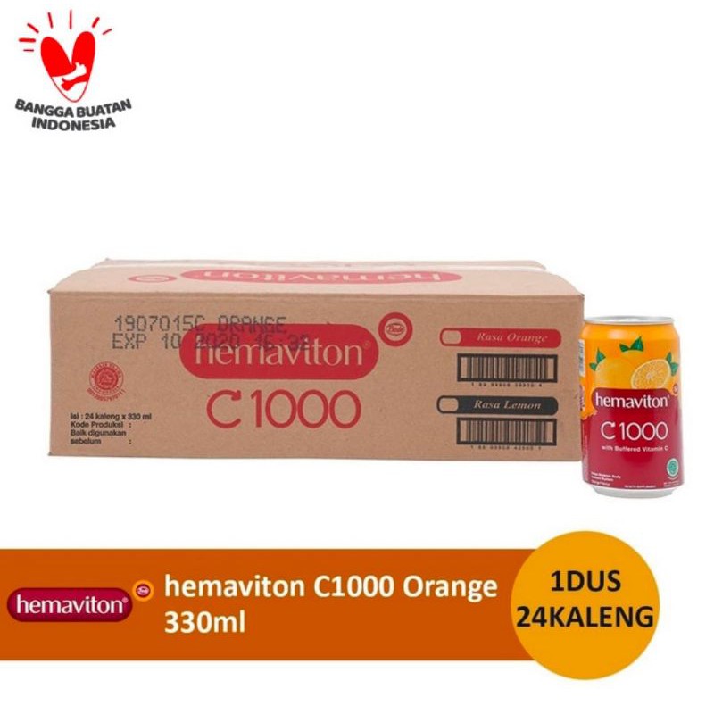 

Hemaviton C1000 Orange 1 Dus (330ml/24 kaleng)