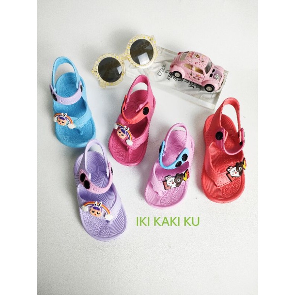 SANDAL SEPATU ANAK CEWE LOL KARET EVA LENTUR DULUX 175E CW GAMBAR CEWE