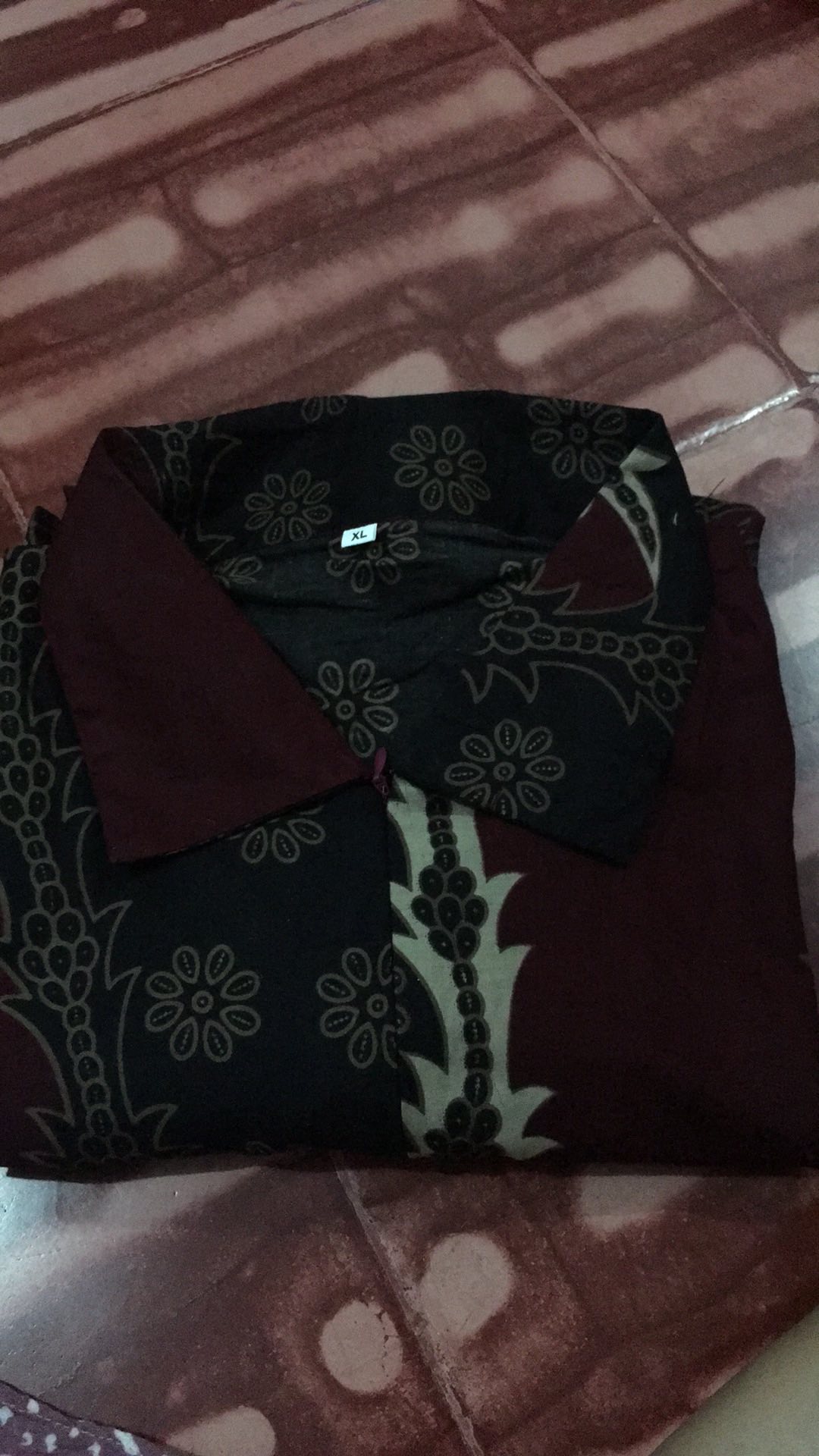 Tunik Batik Wanita Sogan Biru S M L Xl Xxl