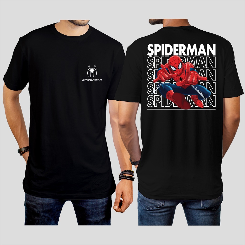 Kaos Spiderman - T-shirt Spiderman - Baju Spiderman - Kaos Distro - Dewasa