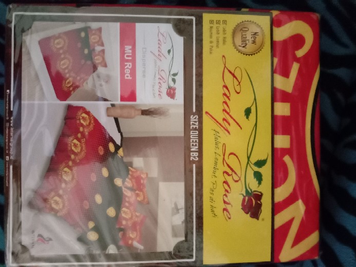 Sprei 180x200 / 160x200 Lady Rose Motif Persebaya - Ladyrose 180 160 King Queen - Bola Indonesia Sp