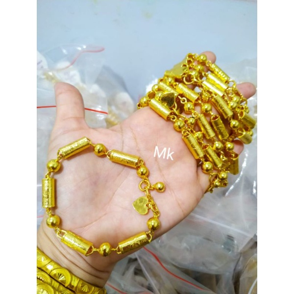 gelang bambu merica kristal
