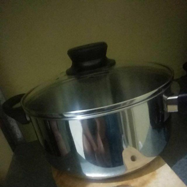 Panci Dengan Penutup, Peralatan Masak Dari Kaca, Baja Tahan Karat , 2.8 Liter An426