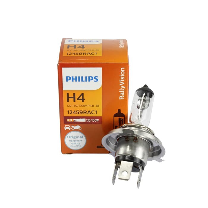 Jual PHILIPS Rally Vision H4 12V 130/100W Bohlam Halogen 12459RAC1