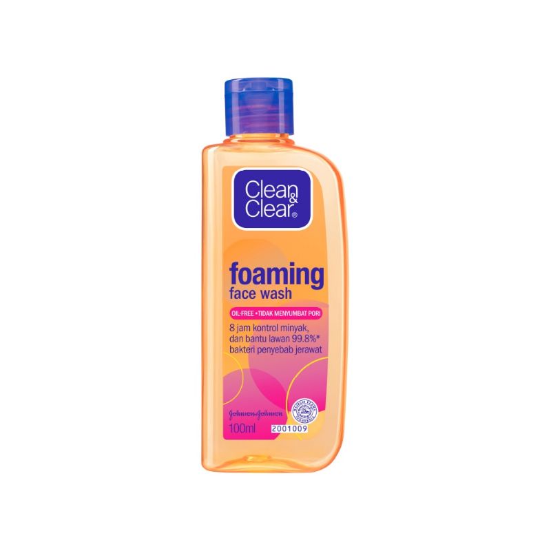 clean &amp; clear foaming face wash 100ml