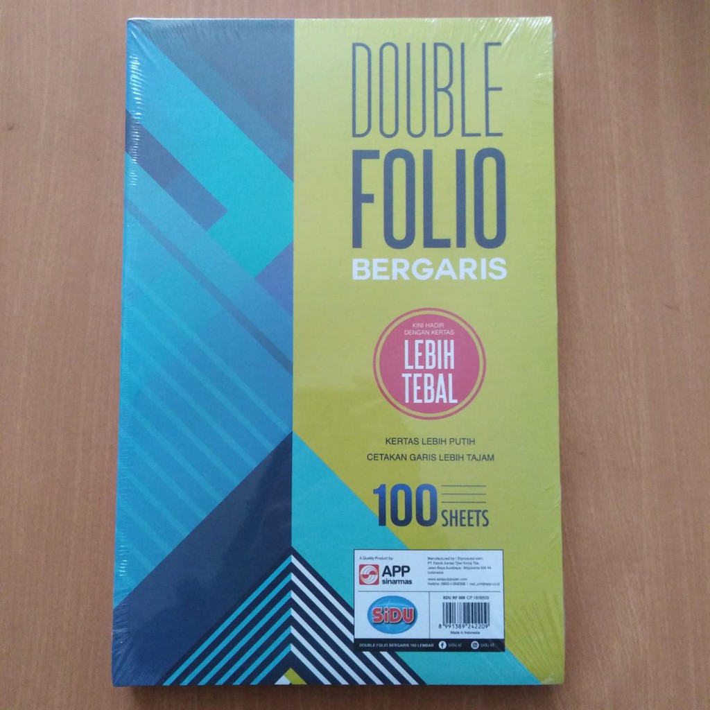 

[PAK] SIDU DOUBLE FOLIO BERGARIS 100 LEMBAR*