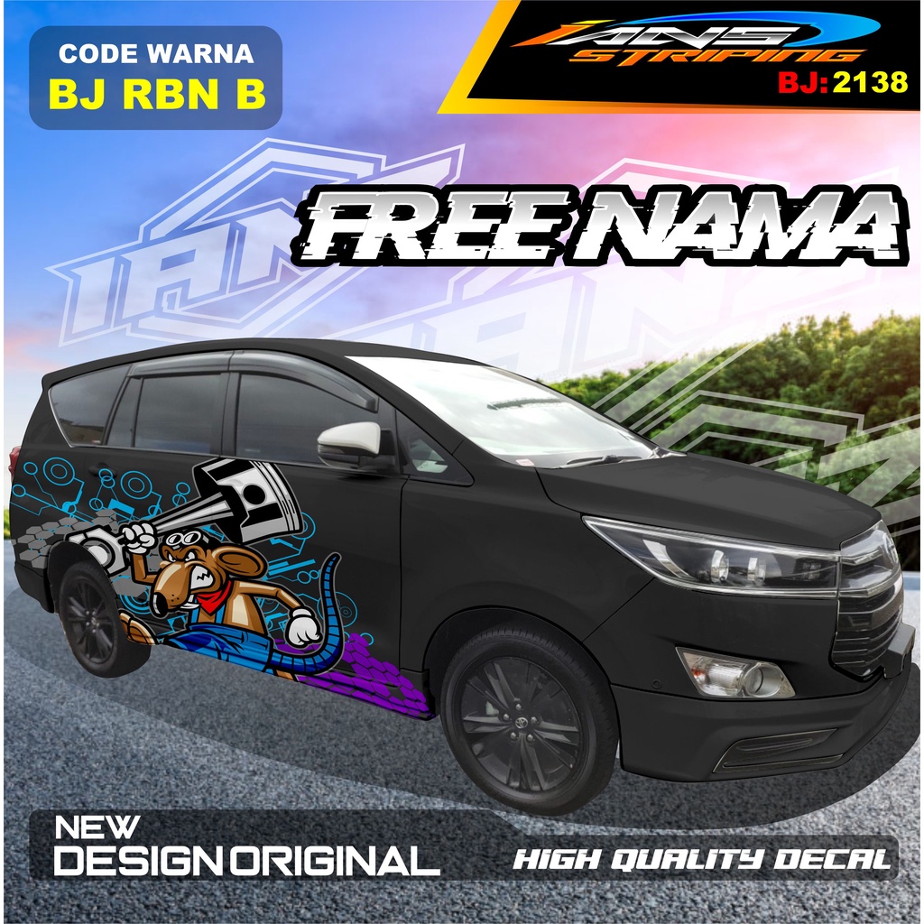 DECAL STIKER MOBIL INNOVA REBORN / VARIASI STICKER MOBIL AVANZA  / STIKER MOBIL XENIA / DECAL STIKER MOBIL PAJERO SPORT