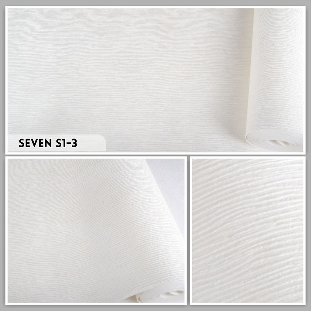 Wallpaper Motif Polos Seven S1 / Wallpaper dinding ukuran 50cm x 10m