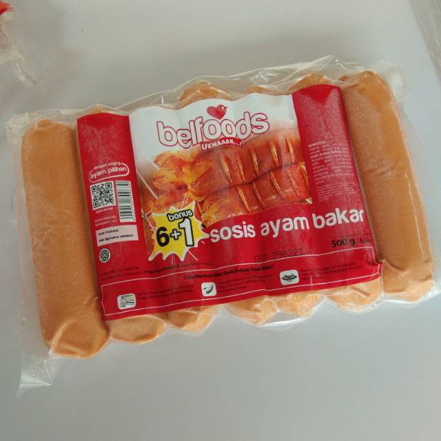 

Belfoods sosis ayam bakar 500gr isi 7