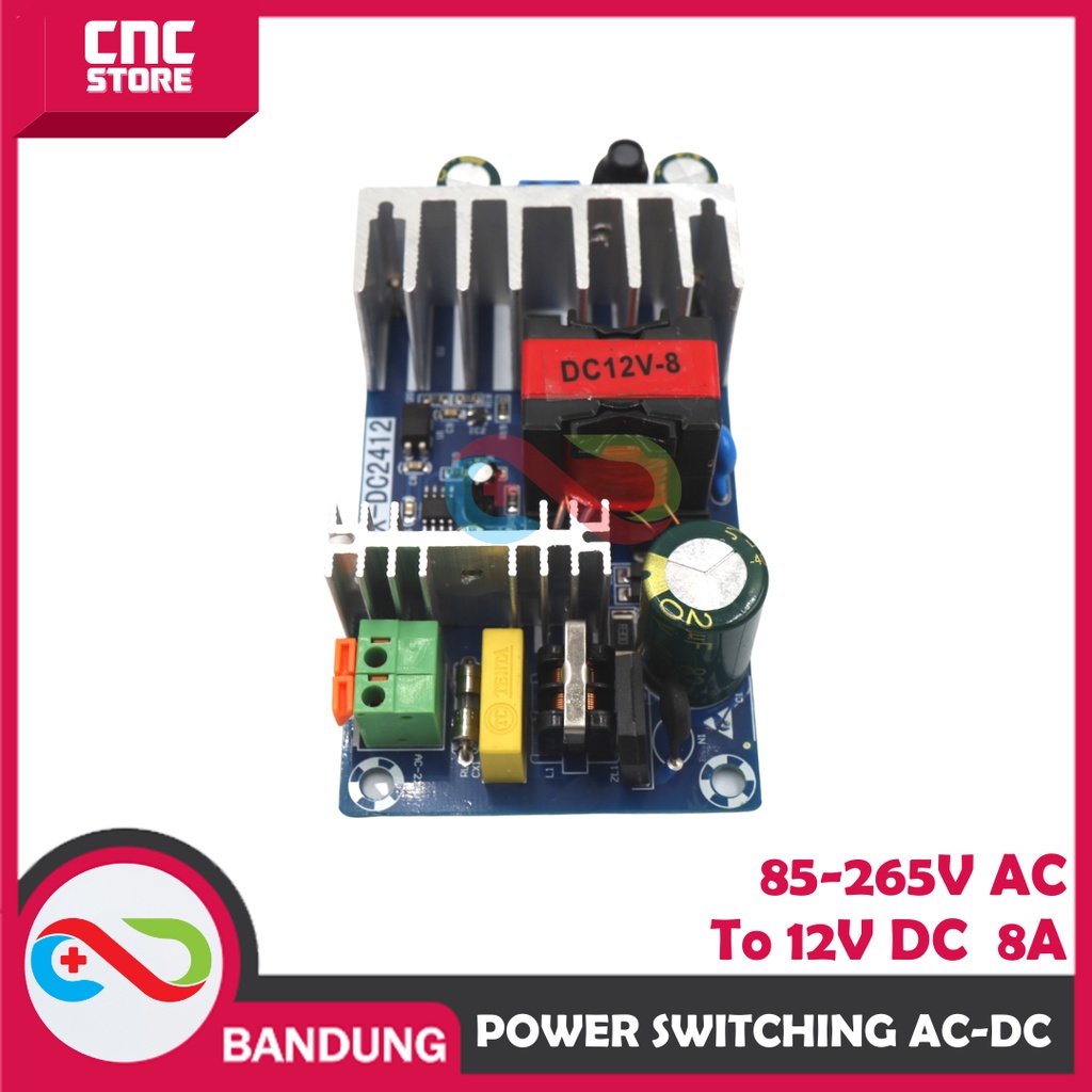 MODULE POWER SUPPLY SWITCHING AC TO DC 100W 85-265V AC TO 12VDC 8A