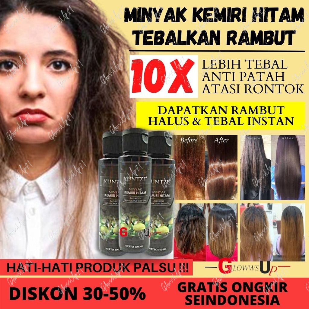 Original KUNTZE MINYAK KEMIRI HITAM ORIGINAL BPOM 100ML - MINYAK KEMIRI KUNTZE