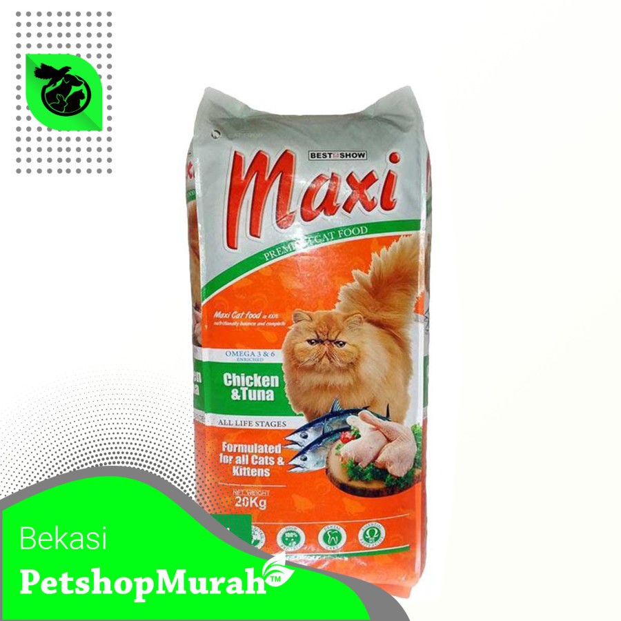 Makanan Kucing Maxi Cat 20 kg / Cat Food Maxi Chicken tuna Maxi cat 20 kg