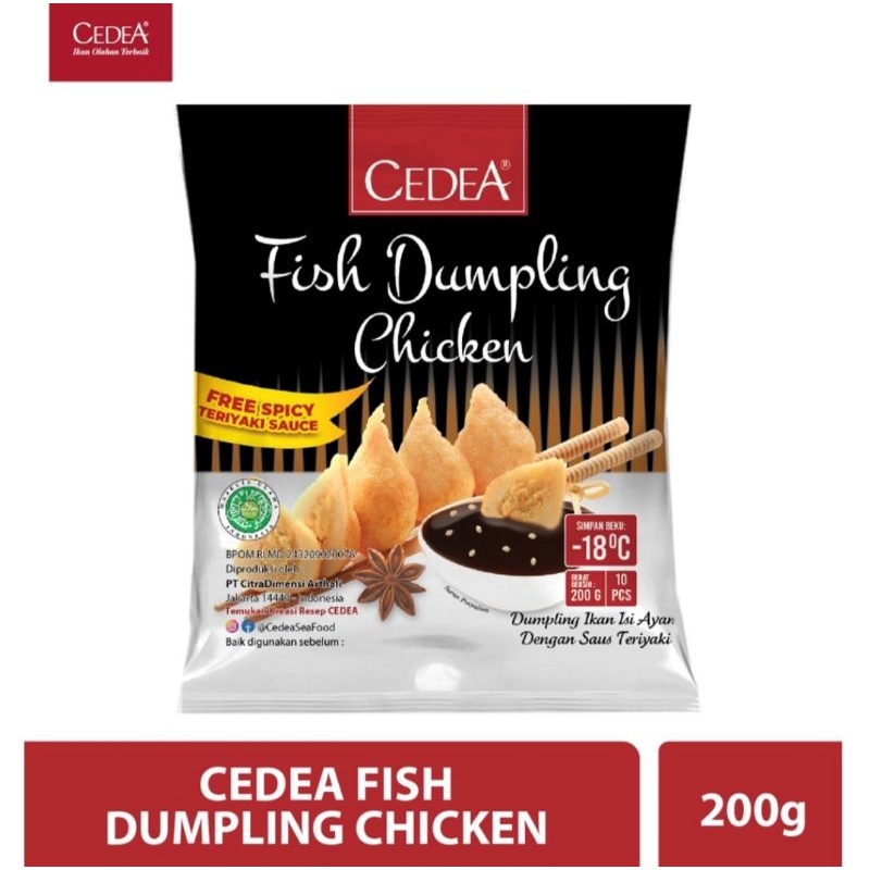 

CEDEA FISH DUMPLING CHICKEN 200GR / Dumpling Ayam / Frozen Food