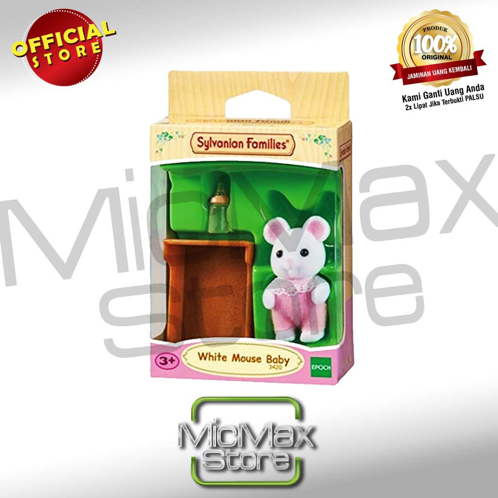 Sylvanian Families White Mouse Baby