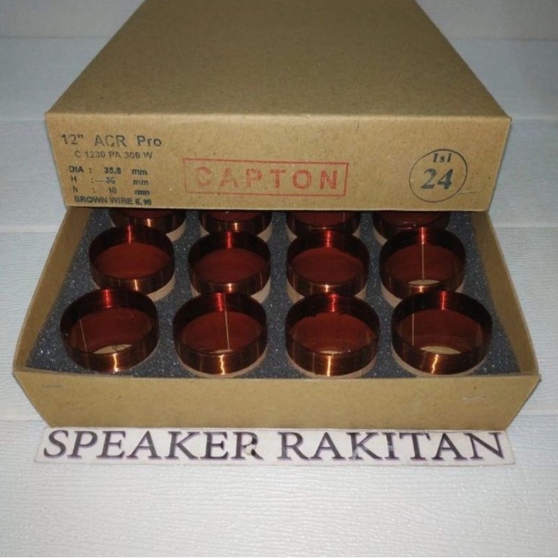 Spul spool voice coil speaker 12 inch ACR Pro C-1230 PA 300W (35,8mm) .1box