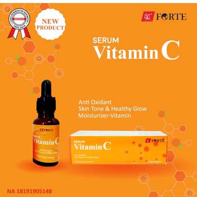 SYB Forte Red Jelly Glow Serum | Gold Acne Vitamin C Aloe Collagen Face Serum 20g | BPOM