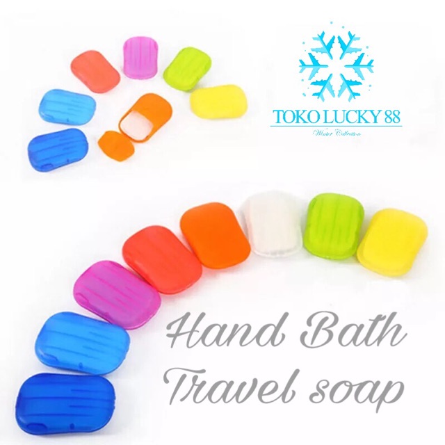 IMPORT Hand bath Sabun Kertas Travel cuci tangan hand soap bath